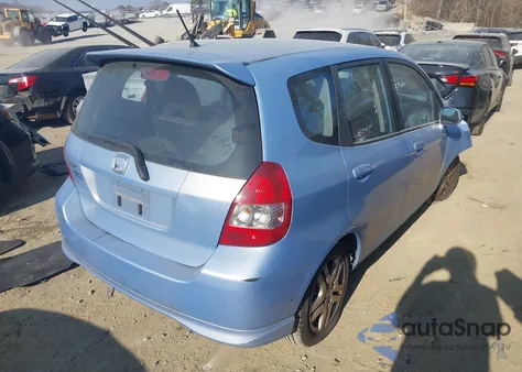 2008 Honda Fit Sport из США, поврежденный, VIN JHMGD38608S000804